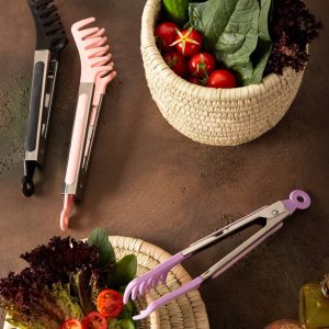 انبر سالاد و غذا دسته استيل پاستا