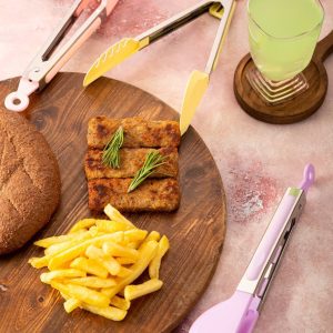 انبر سالاد و غذا دسته استيل فلافل